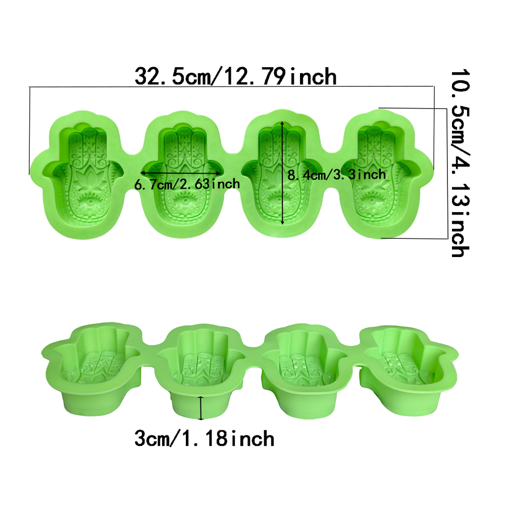 1pc 4-chamber palm soap mold s - Soap Making Kit For Beginners ulasan dan harga